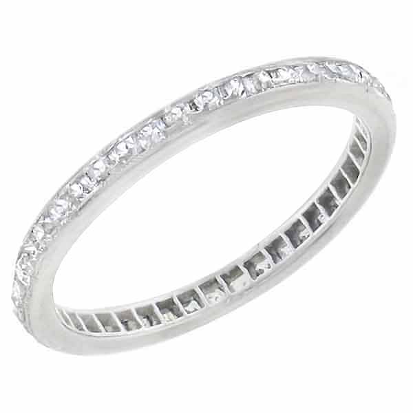 platinum diamond eternity wedding band  1