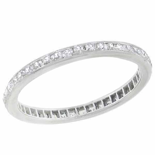 platinum diamond eternity wedding band  1