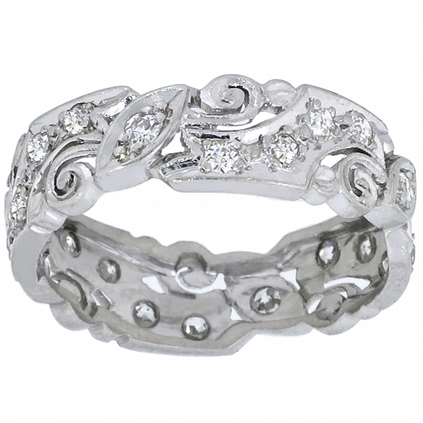 diamond platinum wedding band 1