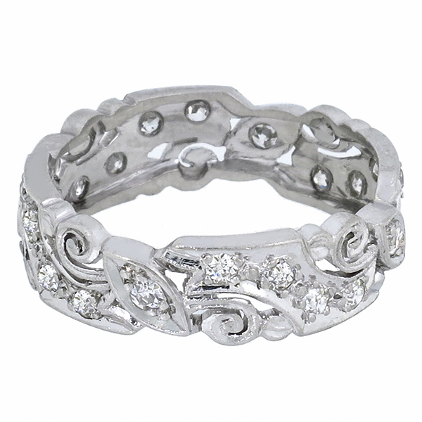 diamond platinum wedding band 1