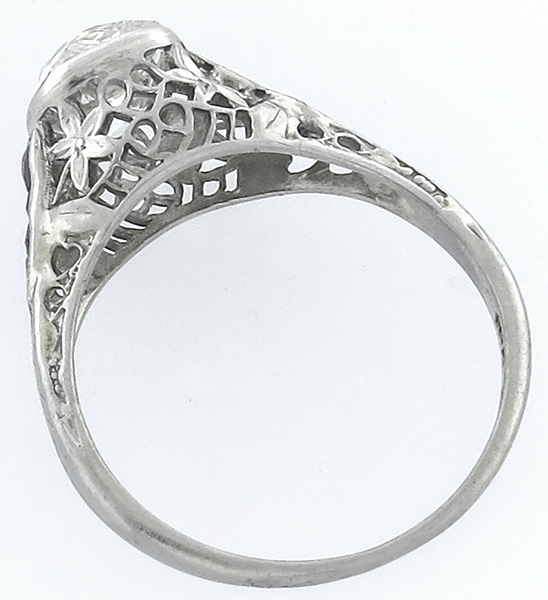 antique 1.20ct diamond engagement ring photo 1