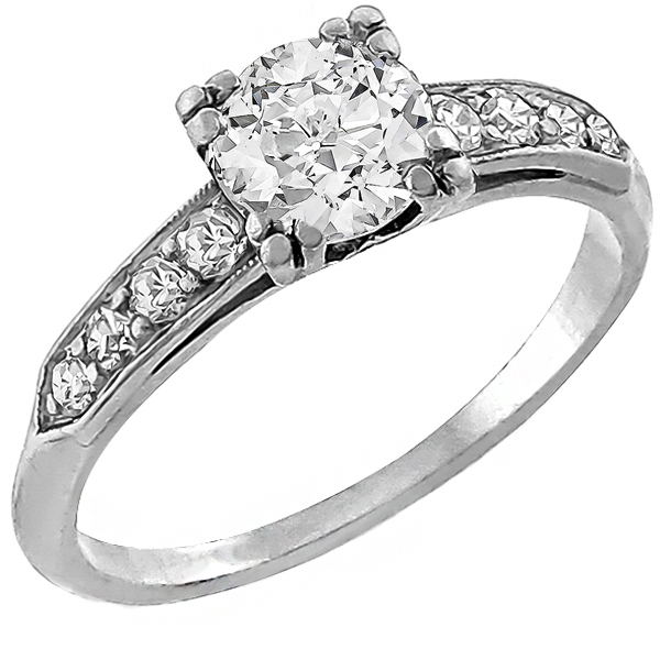 0.50ct  Diamond Platinum Engagement Ring