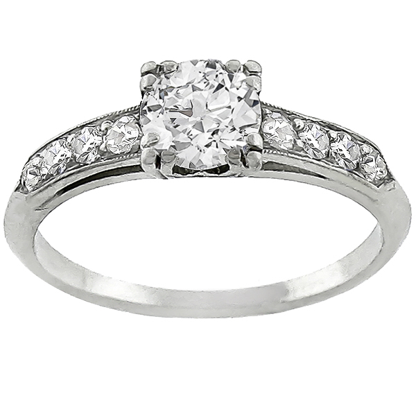 0.50ct  Diamond Platinum Engagement Ring