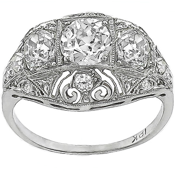 Antique 2.00ct Diamond Gold Ring  | Israel Rose