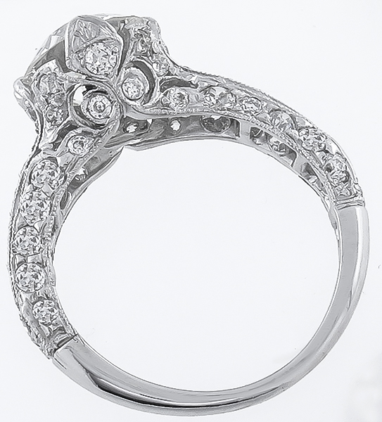 antique 2.01ct diamond engagement ring photo 1