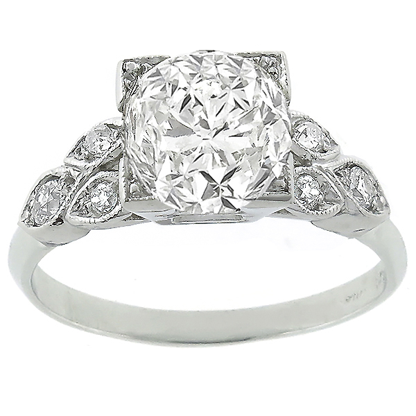 diamond platinum engagement ring 1