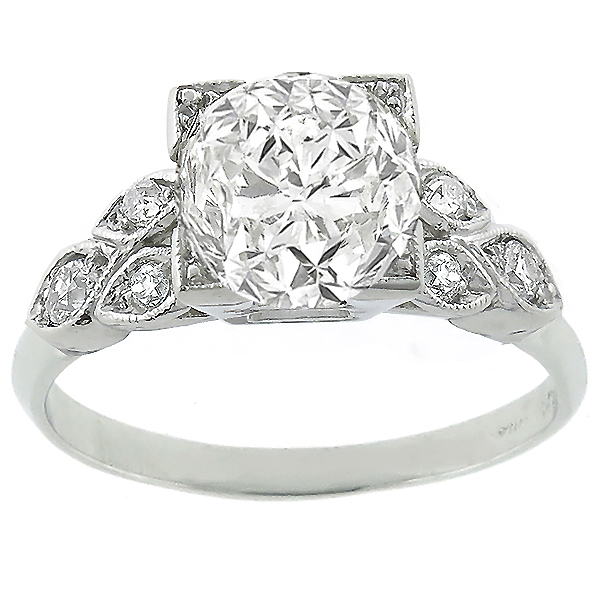 diamond platinum engagement ring 1