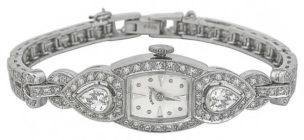 Antique 3.00ct Diamond Hamilton Watch photo 2