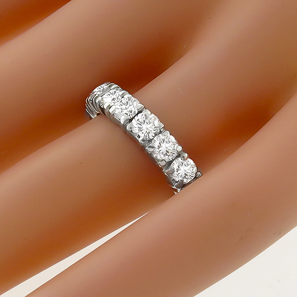 diamond eternity platinum wedding band  1