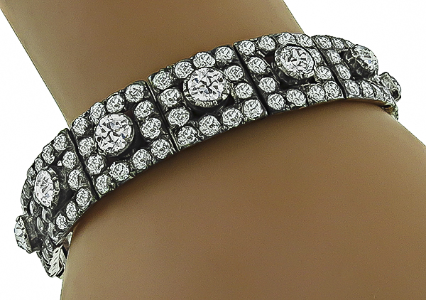 Antique 31.00ct Diamond Bracelet