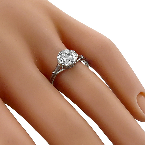 diamond platinum engagement ring 1