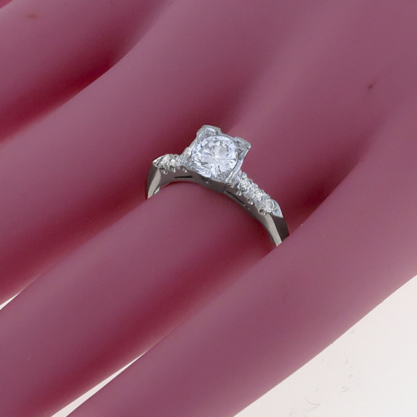diamond platinum engagement ring 1
