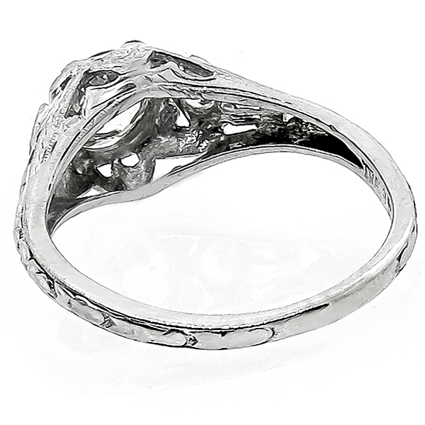 Diamond 18k White Gold  Engagement Ring