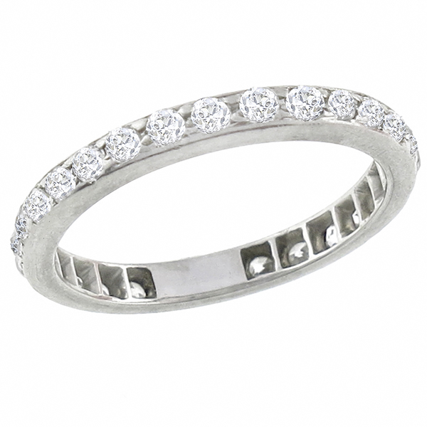 platinum diamond eternity   wedding band 1