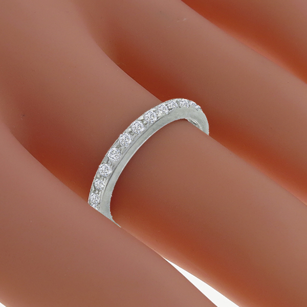 platinum diamond eternity   wedding band 1