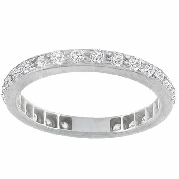 platinum diamond eternity   wedding band 1