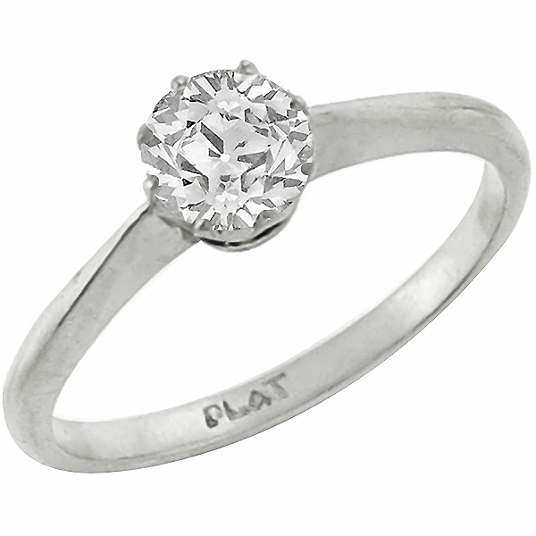 diamond platinum engagement ring 1