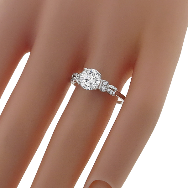 diamond platinum engagement ring 1