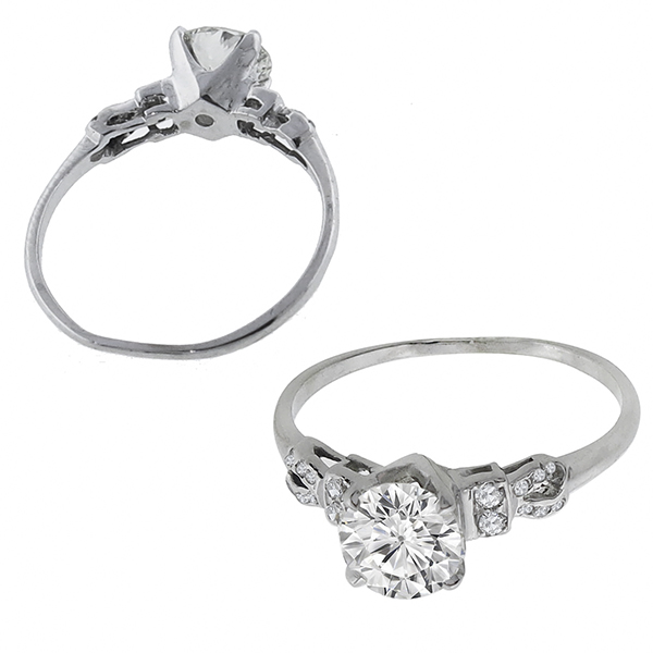 diamond platinum engagement ring 1