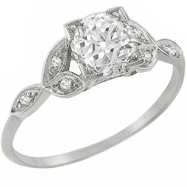 diamond platinum engagement ring 1