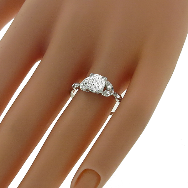 diamond platinum engagement ring 1