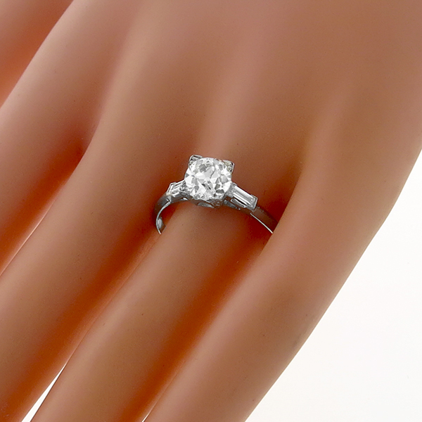 diamond platinum engagement ring 1