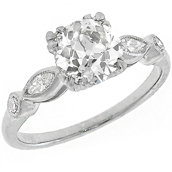 diamond platinum engagement ring 1