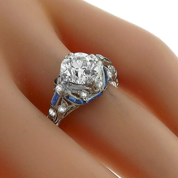 diamond platinum engagement ring 1