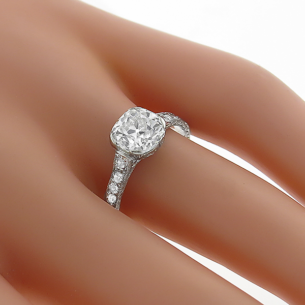 diamond platinum engagement ring 1