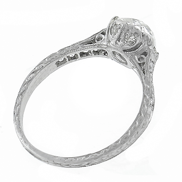 diamond platinum engagement ring 1
