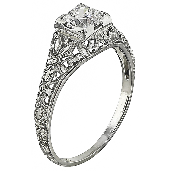 0.72ct Diamond Edwardian Engagement Ring