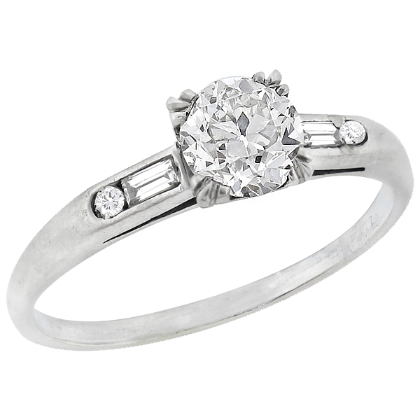 diamond platinum engagement ring 1