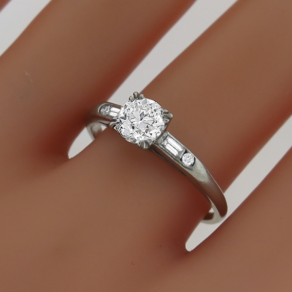 diamond platinum engagement ring 1