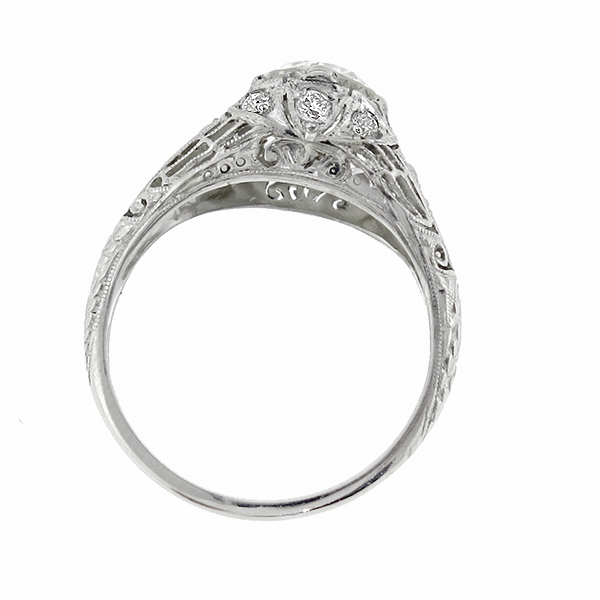 diamond platinum engagement ring  1