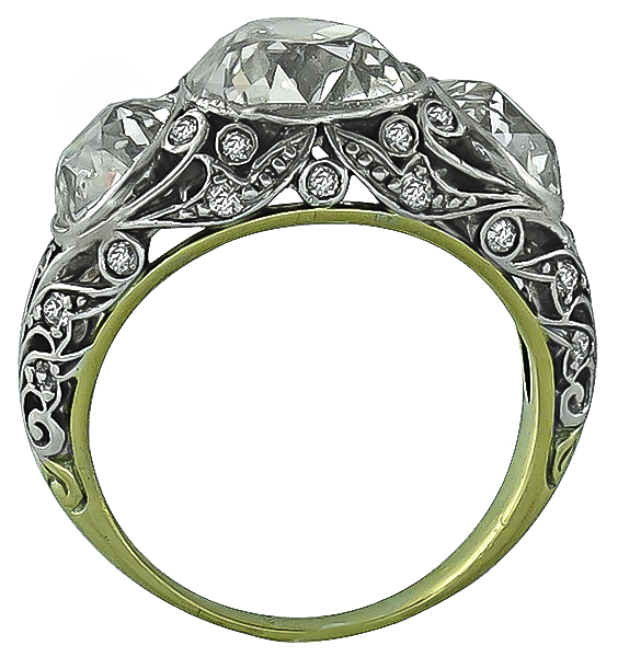 Antique GIA Certified 6.60ct Diamond Ring Photo 1