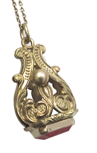  antique gold fob pic 1