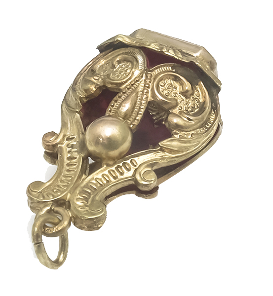 antique gold fob pic 1