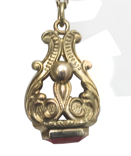  antique gold fob pic 1