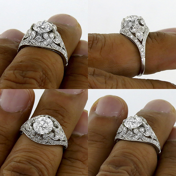 platinum diamond engagement ring 3