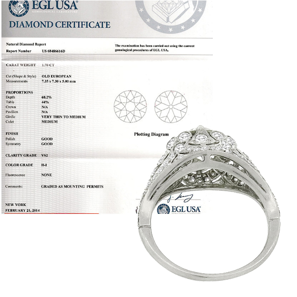  platinum diamond engagement ring 1