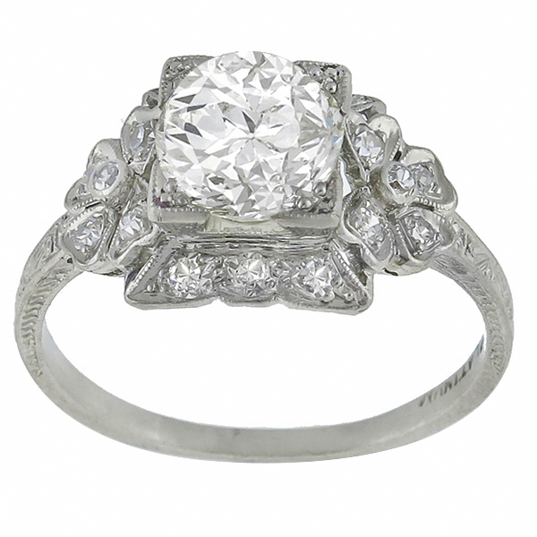 diamond platinum engagement ring 1