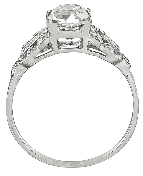 Art Deco 1.53ct Diamond Engagement Ring