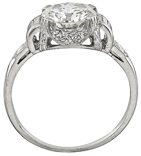 Art Deco 2.01ct Diamond Engagement Ring