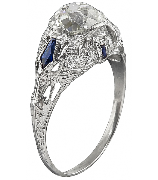 Art Deco 2.36ct Diamond Engagement Ring