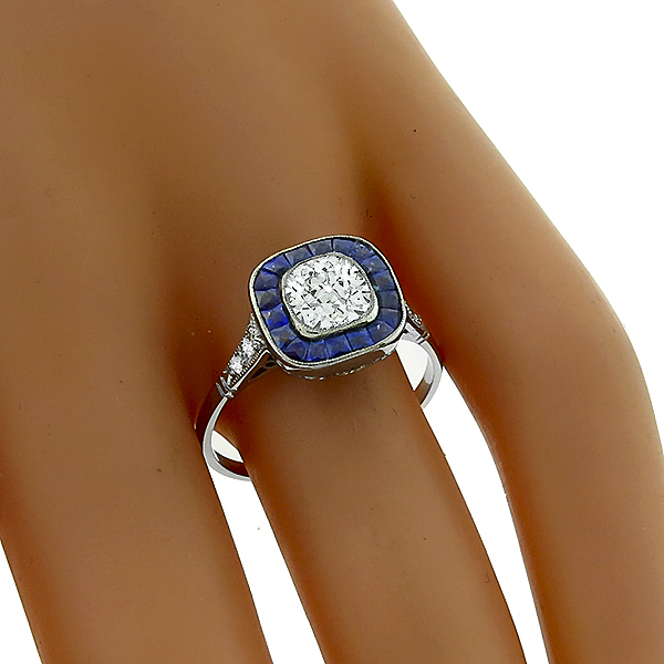 diamond platinum engagement ring 3