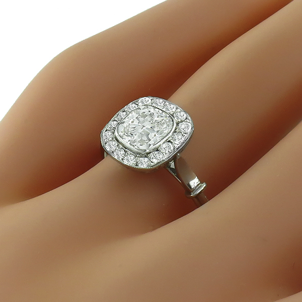 Antique Style EGL  1.01ct  Diamond Engagement Ring 1