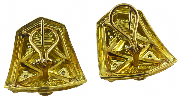 Athena 1.00ct Diamond Gold Earrings Photo 1