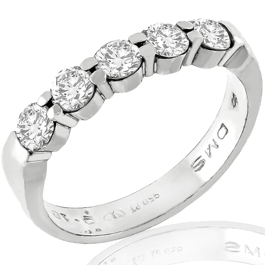 0.50ct Diamond Platinum Wedding Band 