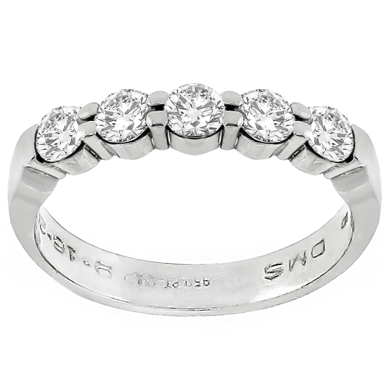 0.50ct Diamond Platinum Wedding Band 