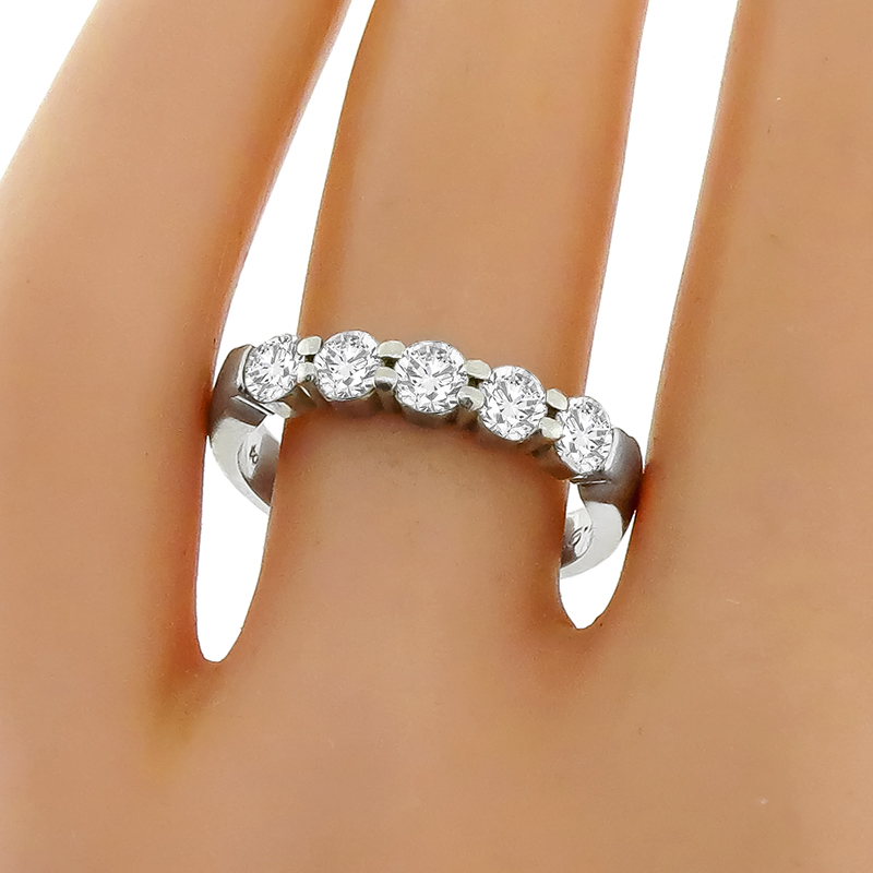 0.50ct Diamond Platinum Wedding Band 